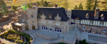 arial view of the highlands park mansion