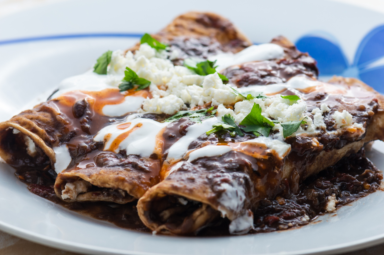 enchiladas on a plate